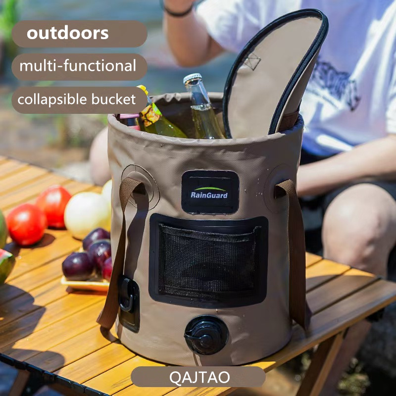 Fishing Bag Waterproof - 25L Portable Foldable Bucket Bucket Outdoor