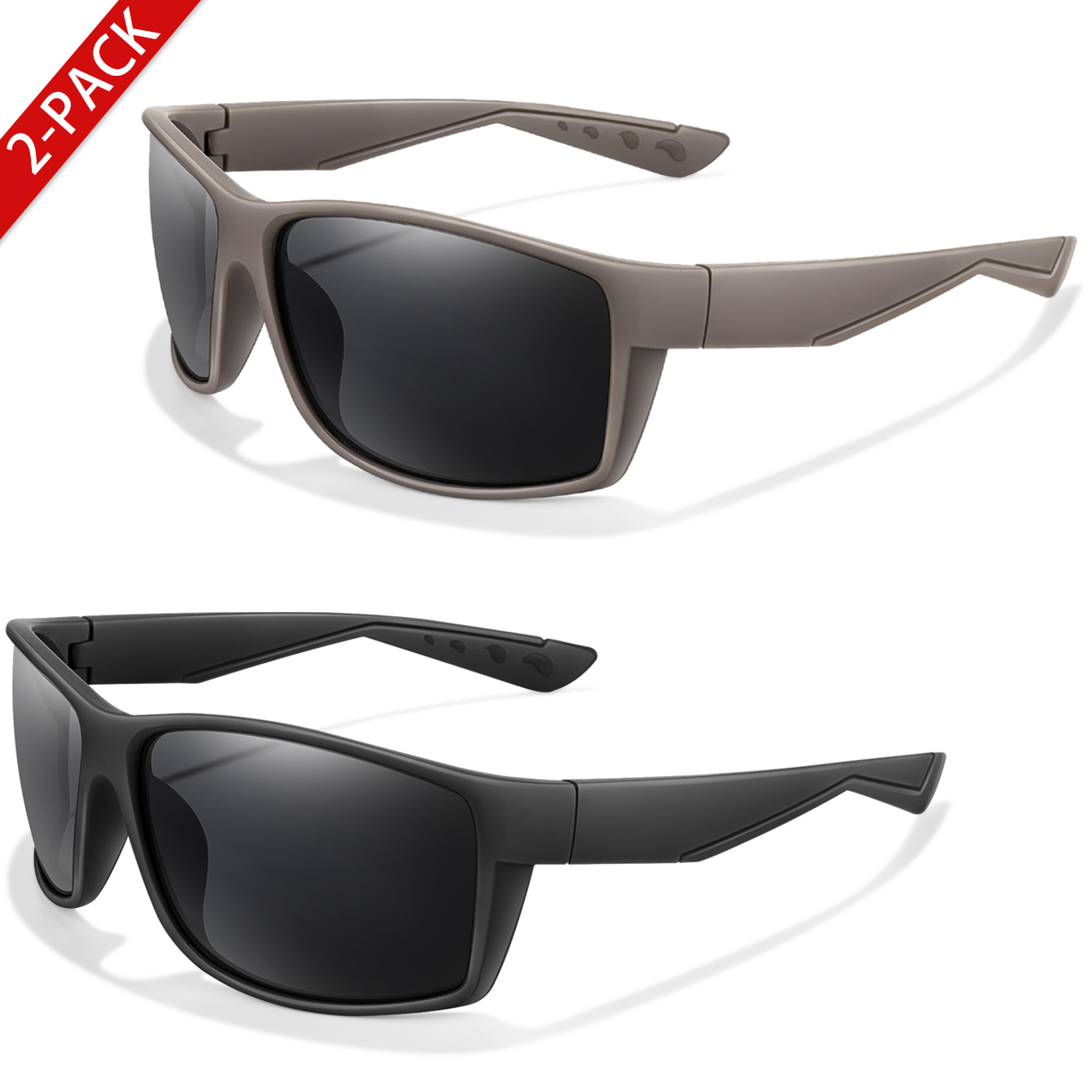 Fishing Sunglasses Polarized - 2 Packs Polarized Sunglasses UV Protection