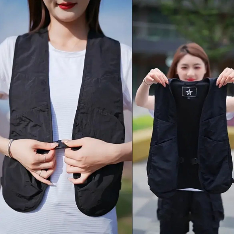 Fishing Vest - Lightweight Unisex Waistcoat Vest Multi-pockets Hip-hop