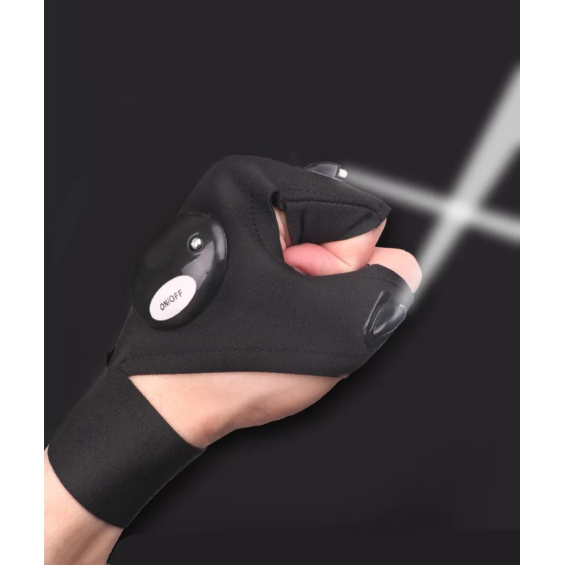 LED Half Finger Glove for Men  - Fishing Gloves review and price