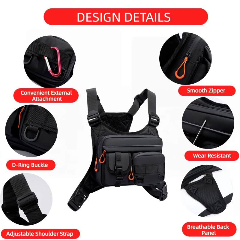 Men's Tactical Chest Bag, Runn - Fishing Vest review and price