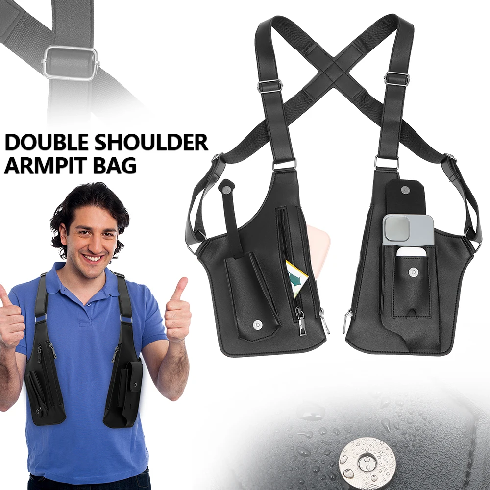Underarm Anti Theft Bag PU Dou - Fishing Bag Waterproof review and price