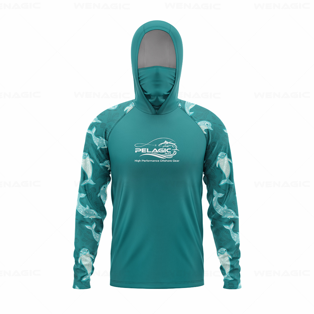 pelagic gear Men Hood Fishing  - Fishing Shirt Uv Protection review and price