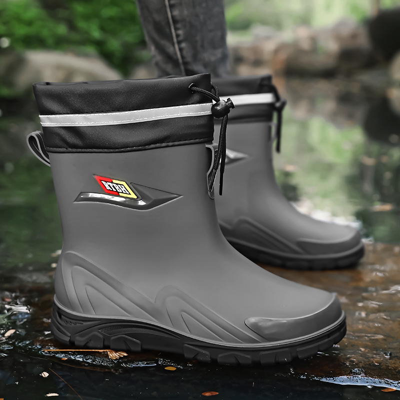 Men's high-top casual rain boo - Fishing Boots review and price