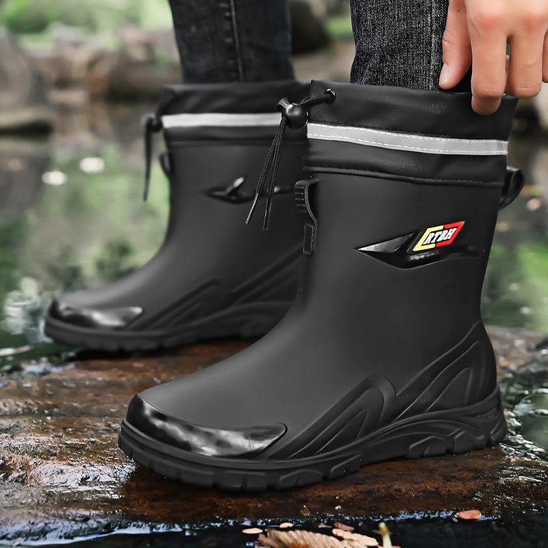 Men's high-top casual rain boo - Fishing Boots review and price