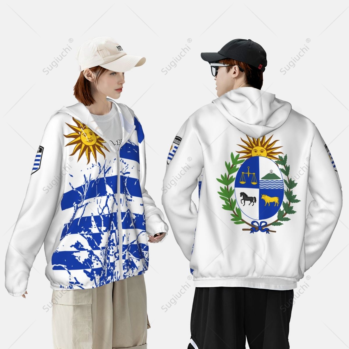 Uruguay Flag Sun Protection Ho - Fishing Hoodie review and price