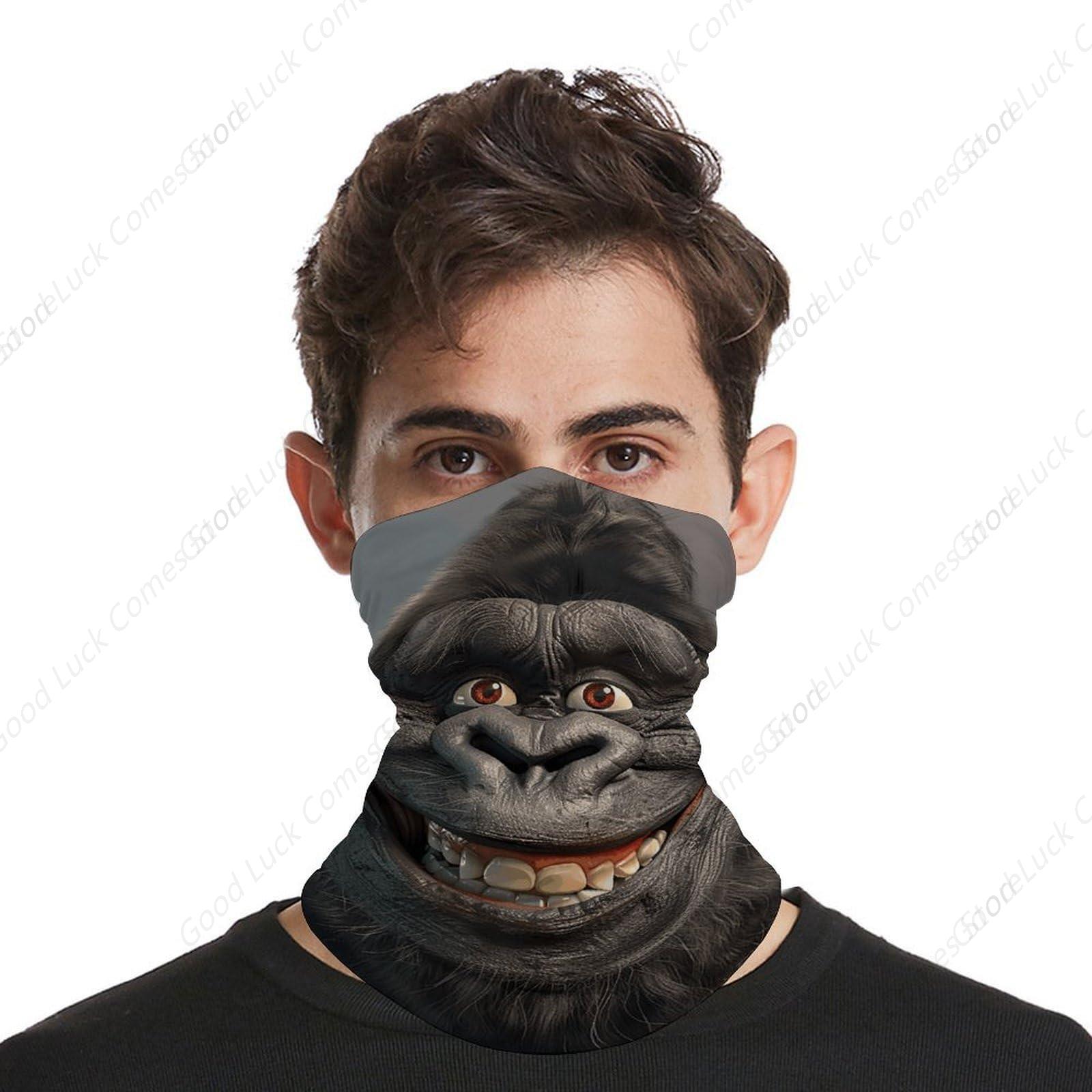 Smiling Gorilla Photo Bandana  - Fishing Mask Sun Protection review and price