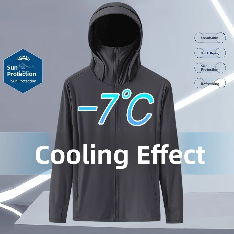 Summer Ice Silk Thin Hooded UV - Fishing Hoodie review and price