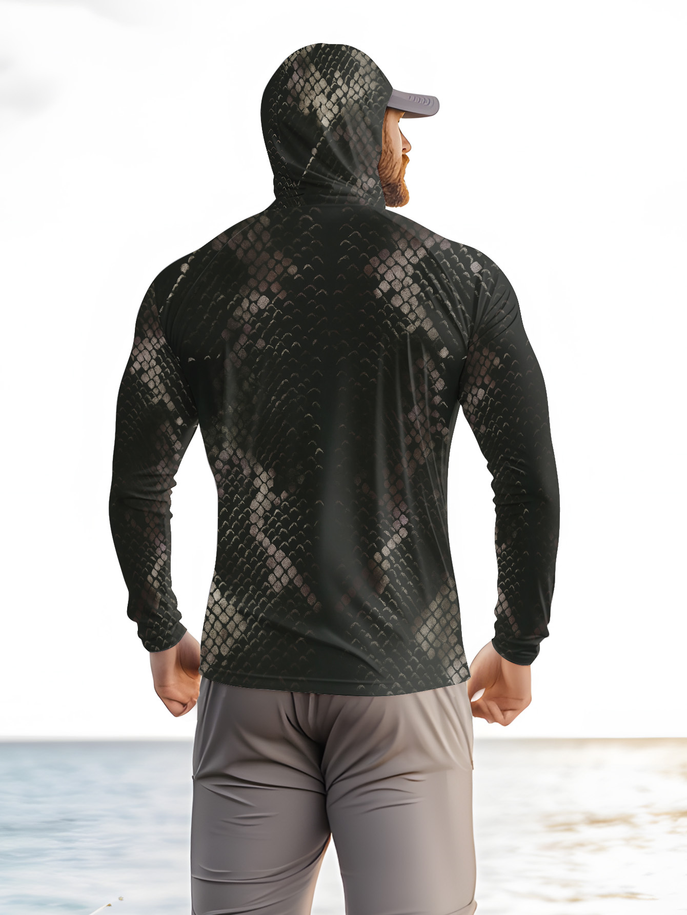 Men's Fishing Hooded Long-Slee - Fishing Shirt Uv Protection review and price