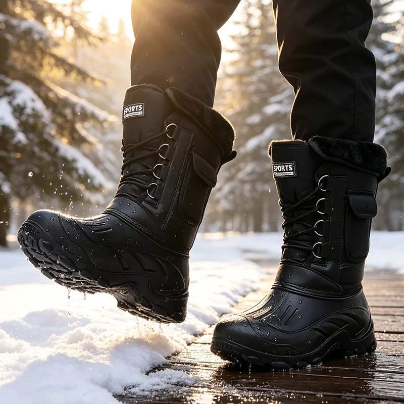 Men Winter Snow Boots Outdoor  - Fishing Boots review and price