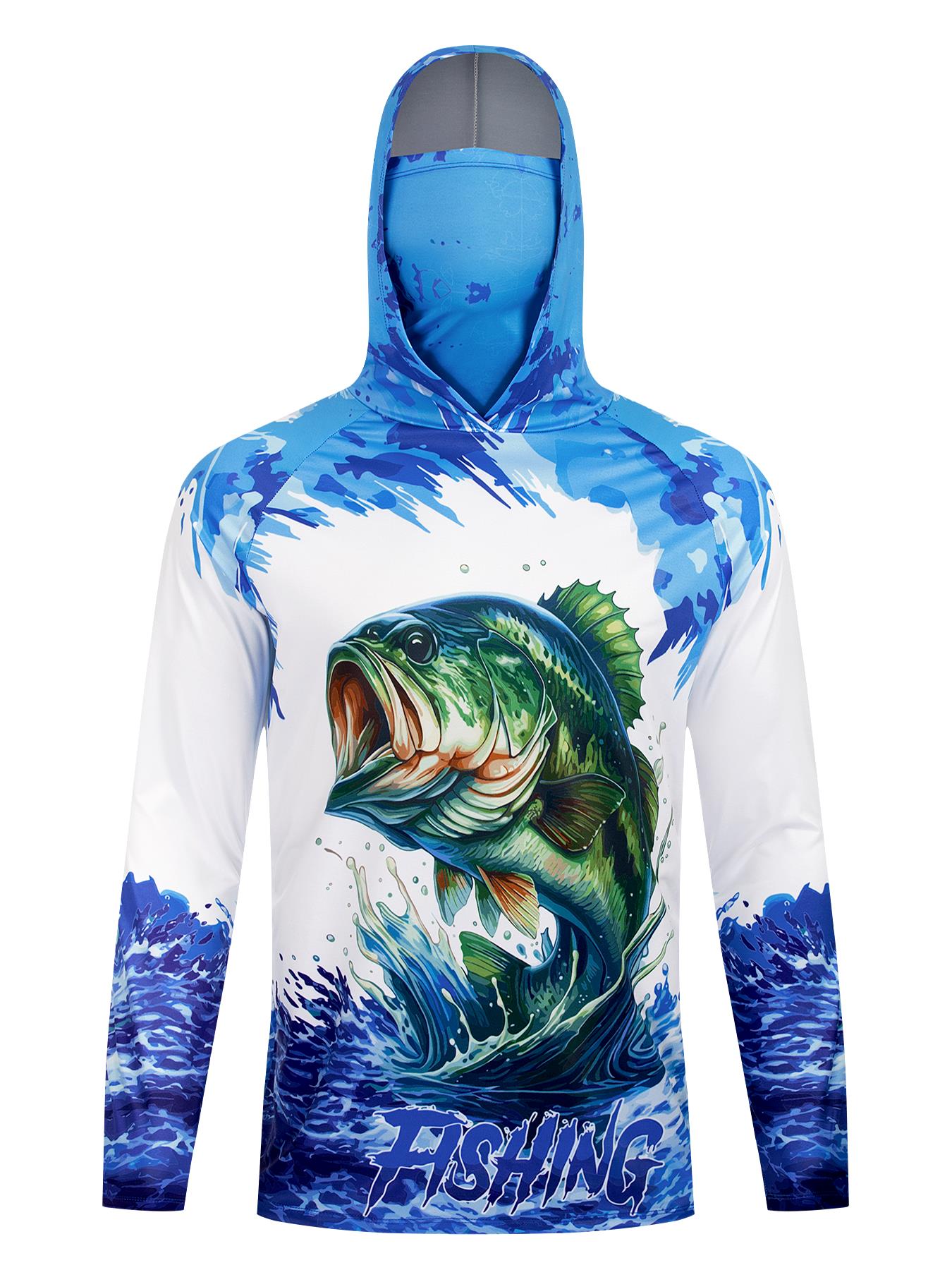 Fishing Hooded Shirt Upf 50 Fi - Fishing Shirt Uv Protection review and price