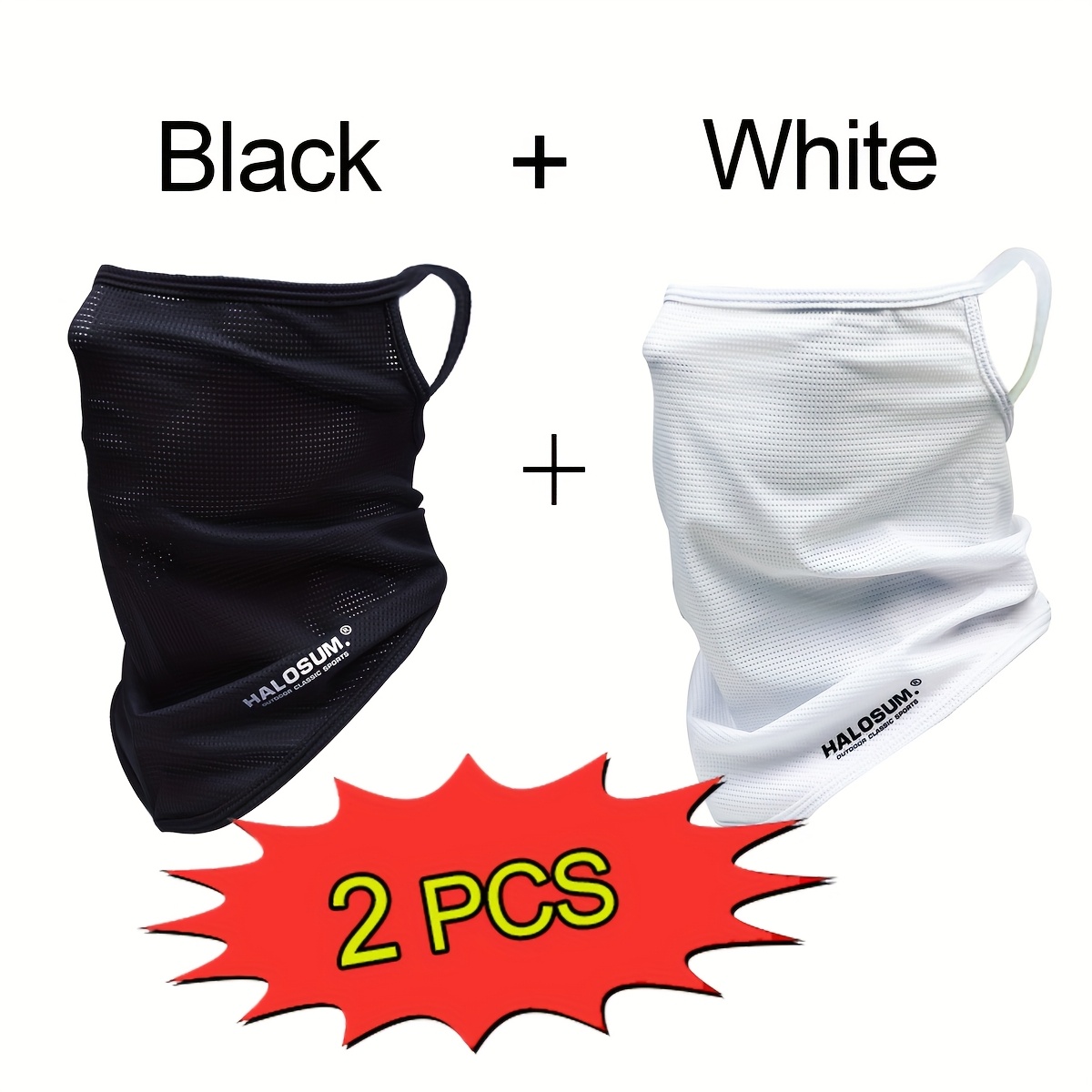 1/2Pcs Ice Silk Face Mask Brea - Fishing Mask Sun Protection review and price