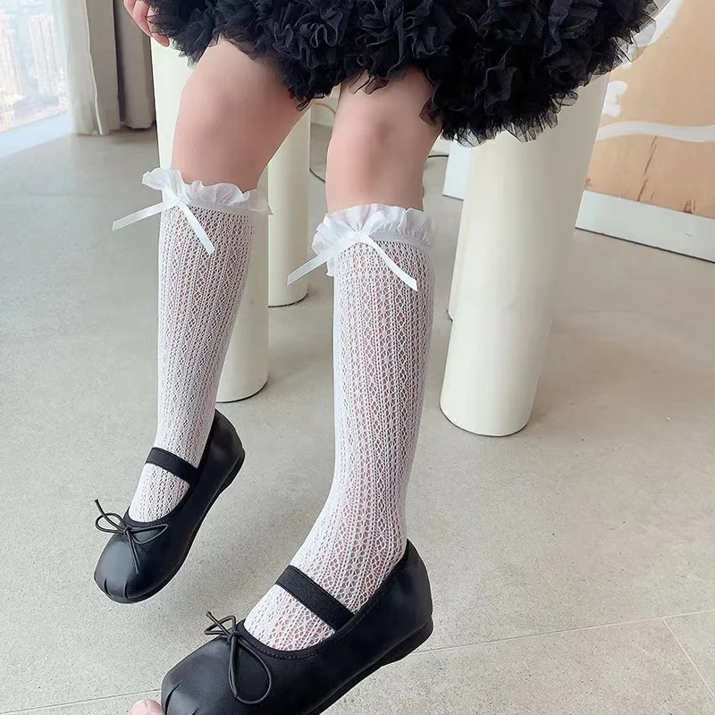 Girls Long Tube Lace Stockings - Fishing Socks review and price