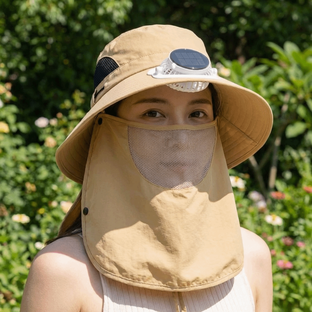 Portable Solar Rechargeable Fa - Fishing Hat review and price