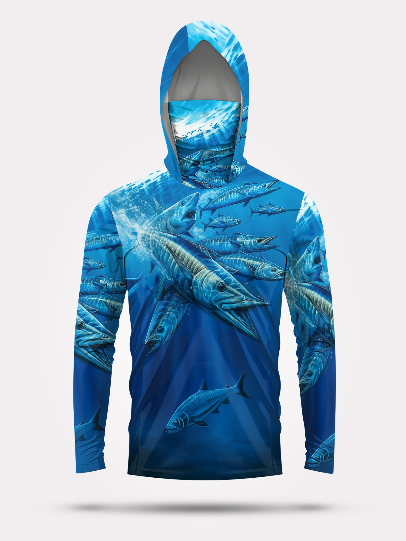 Men Hood Fishing Shirt long sl - Fishing Shirt Uv Protection review and price