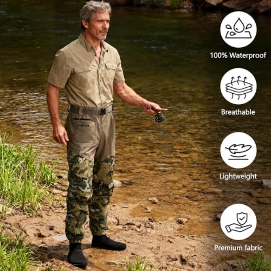 Camo Outdoors Breathable Stock - Fishing Waders review and price